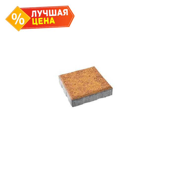 Плитка тротуарная Квадрум Б.5.К.6 Листопад гранит Осень 500x500x60 мм