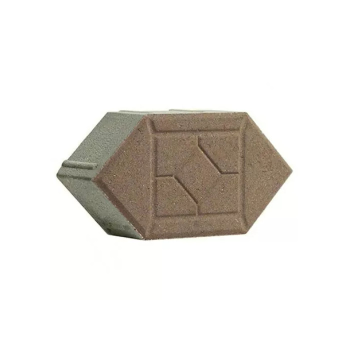 Тротуарная плитка 342 механический завод Ромб 80 мм Коричневый