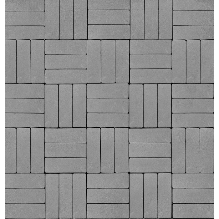 Тротуарная плитка Artstein Паркет 60 мм Серый