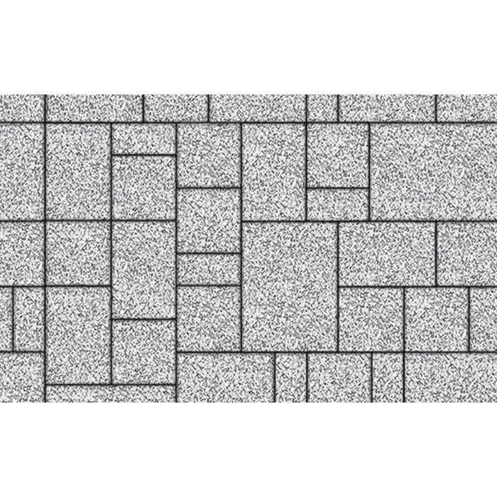 Плитка тротуарная Мюнxен Б.2.Ф.6см Стоунмикс бело-черный